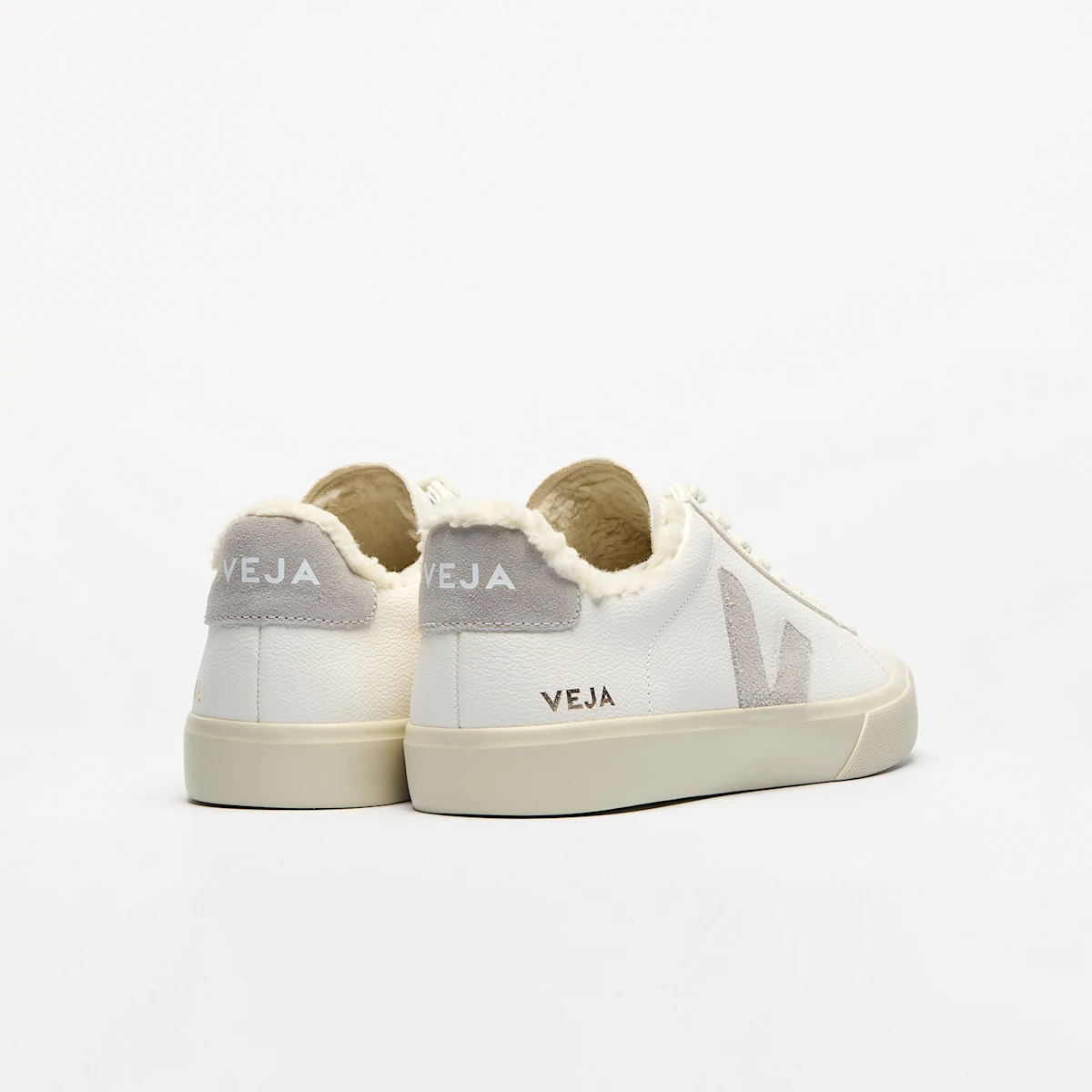 CAMPO FURED LEATHER WHITE LIGHT GREY 3 CAMPO FURED LEATHER WHITE LIGHT GREY