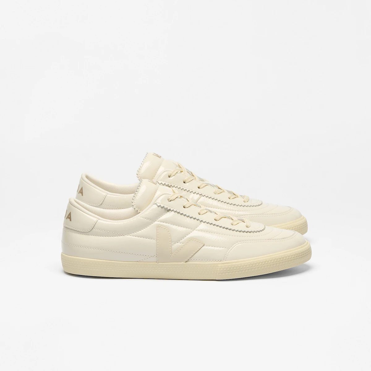 PANENKA PATENT LEATHER OFF WHITE NATURAL