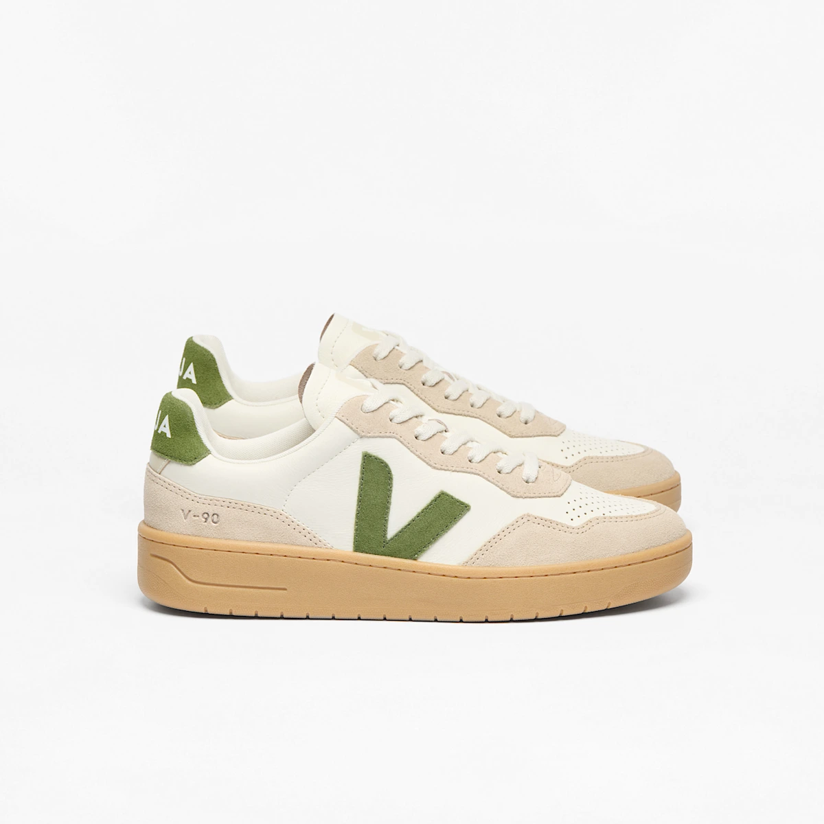 V-90 LEATHER PURE KIWI ALMOND NATURAL