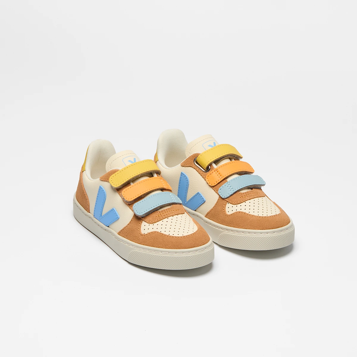 V-10 LEATHER CASHEW AQUA UMBER
