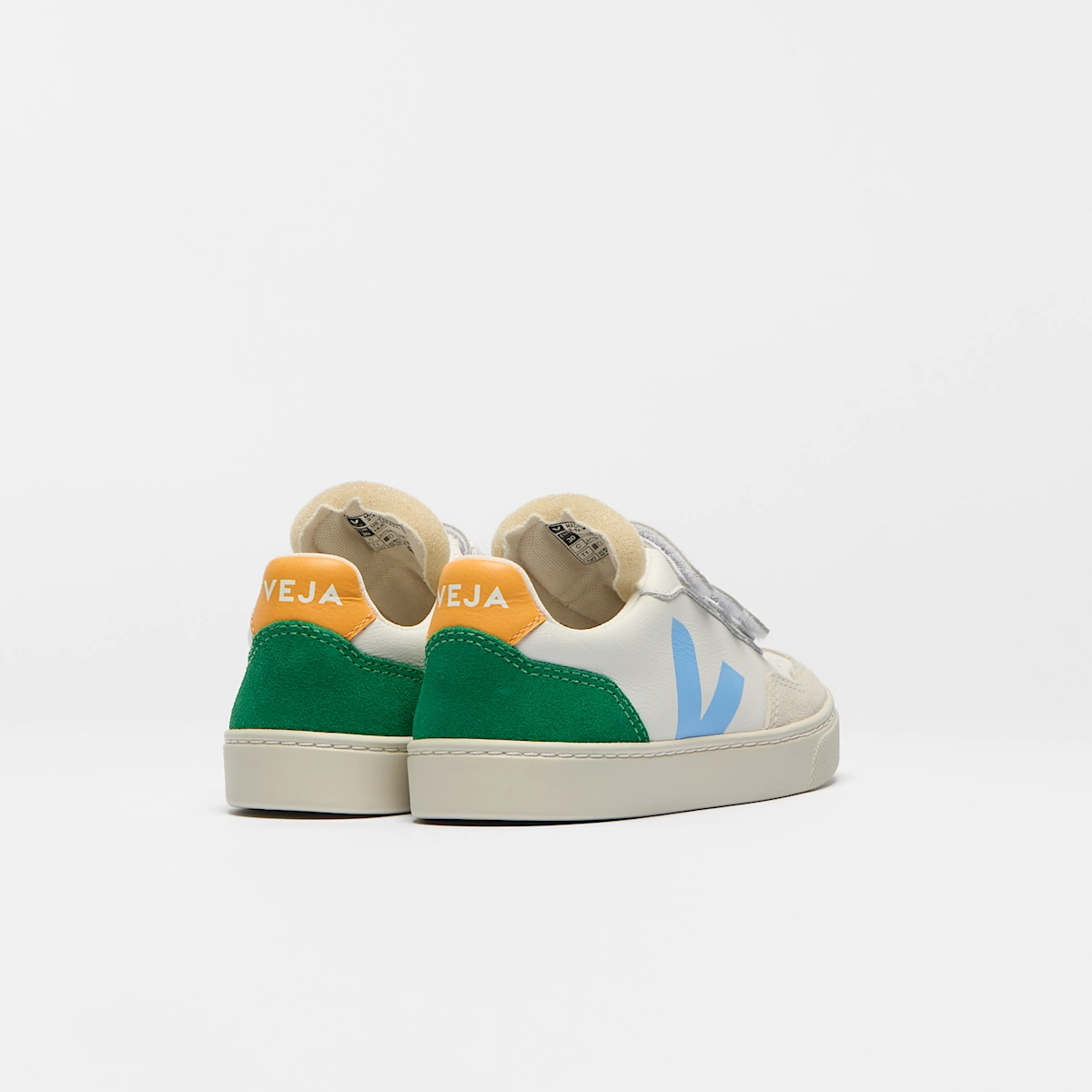 V-90 LEATHER WHITE AQUA EMERAUDE