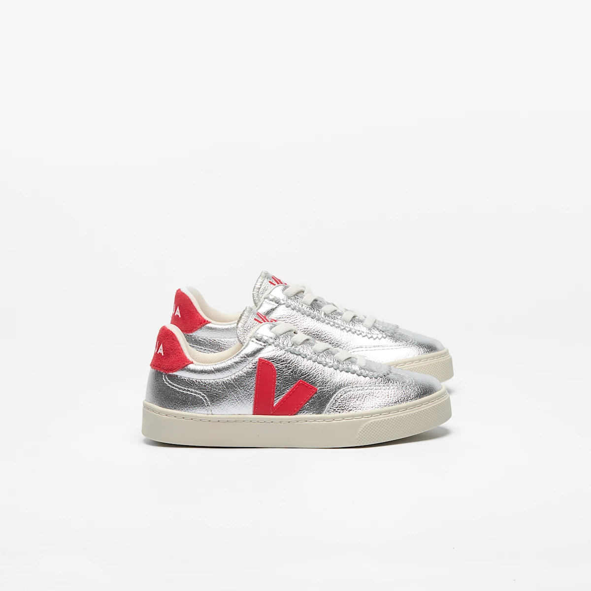 VOLLEY ELASTIC LACES LEATHER SILVER PEKIN