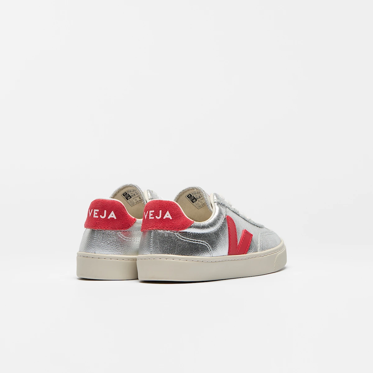 VOLLEY ELASTIC LACES LEATHER SILVER PEKIN
