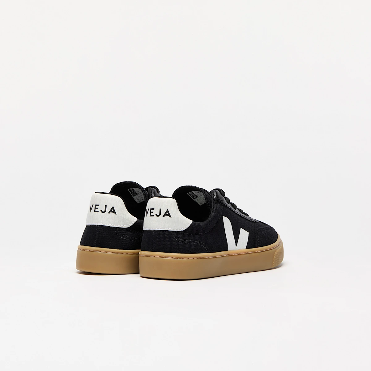 VOLLEY ELASTIC LACES CANVAS BLACK WHITE NATURAL