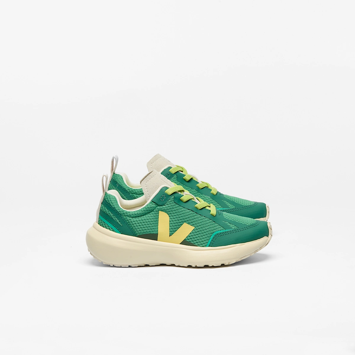 CANARY ELASTIC LACES ALVEOMESH EMERAUDE MIMOSA GOLF