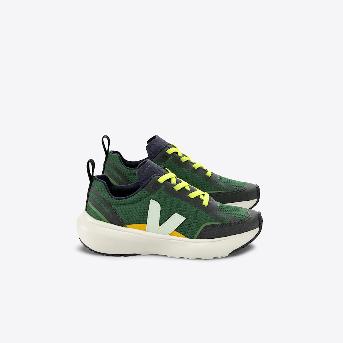 CANARY ELASTIC LACES ALVEOMESH POKER JADE
