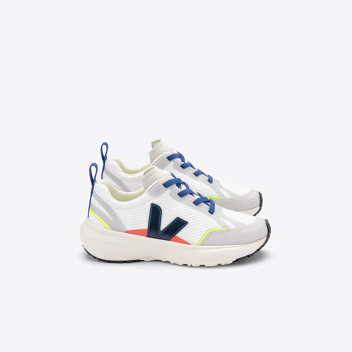 CANARY ELASTIC LACES ALVEOMESH STEEL WHITE