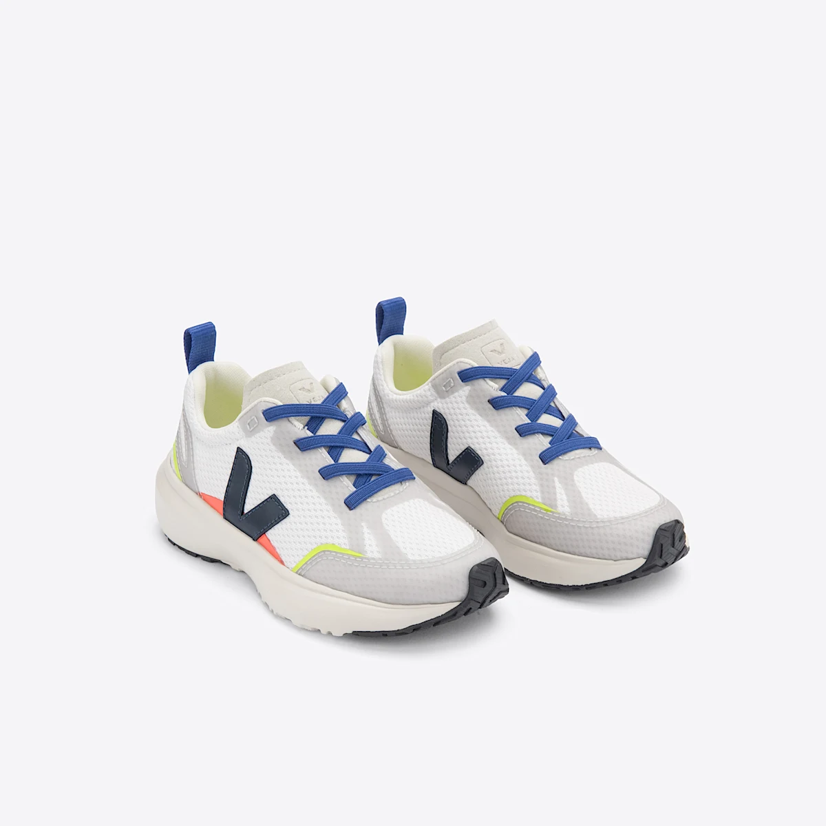 CANARY ELASTIC LACES ALVEOMESH STEEL WHITE